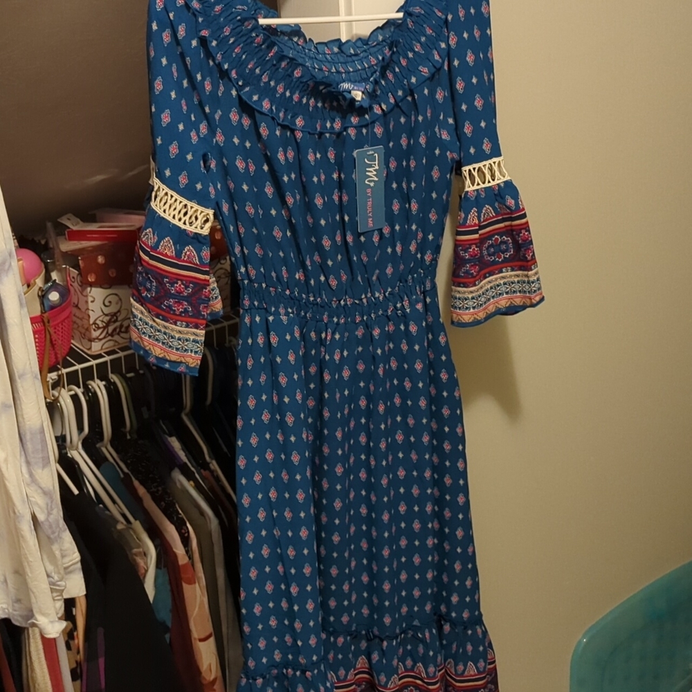 Beautiful high low off the shoulder dress